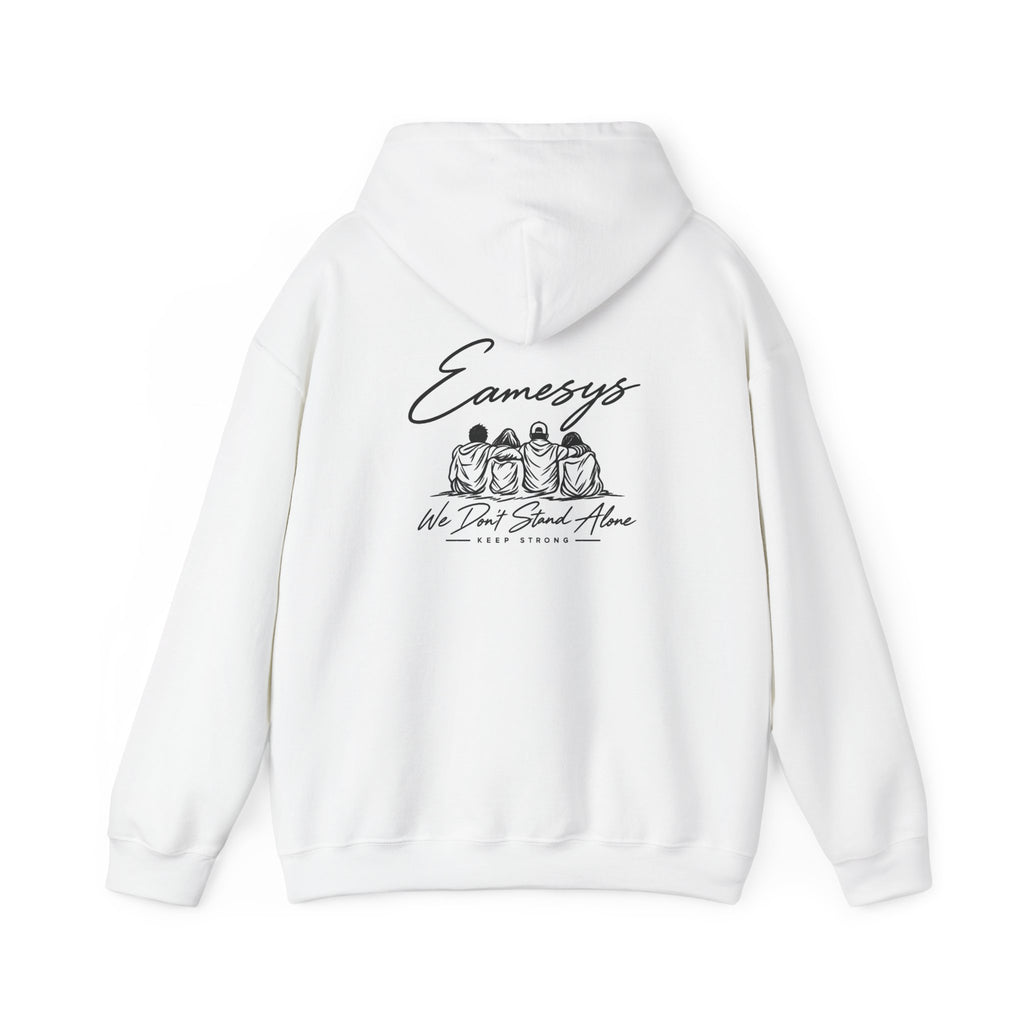 EAMESYS We Don’t Stand Alone Hoodie – White