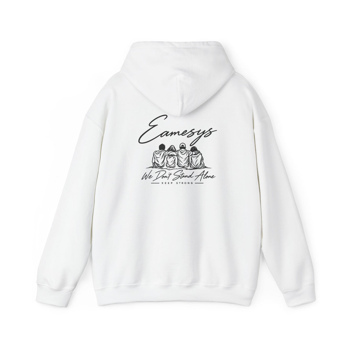 EAMESYS We Don’t Stand Alone Hoodie – White