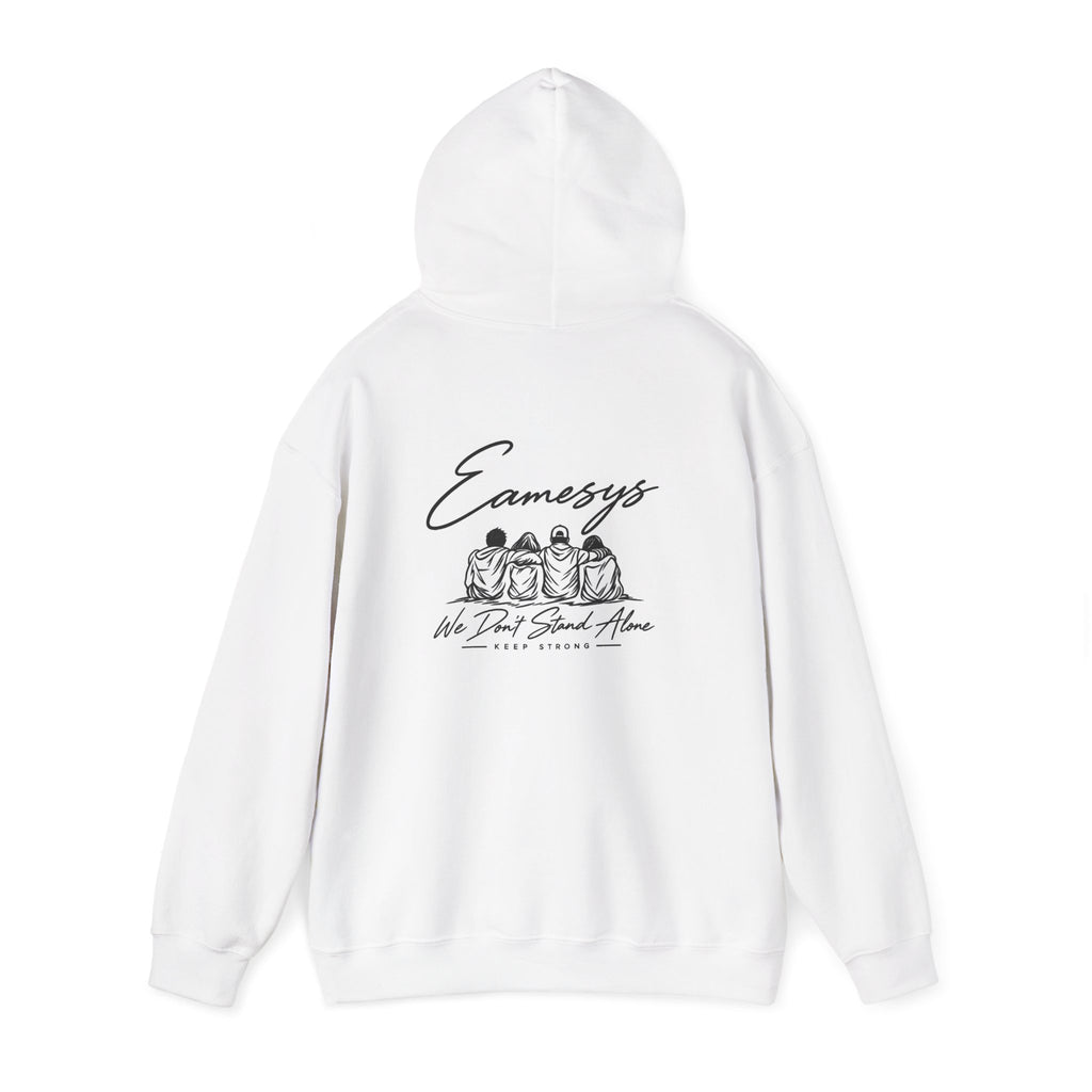 EAMESYS We Don’t Stand Alone Hoodie – White