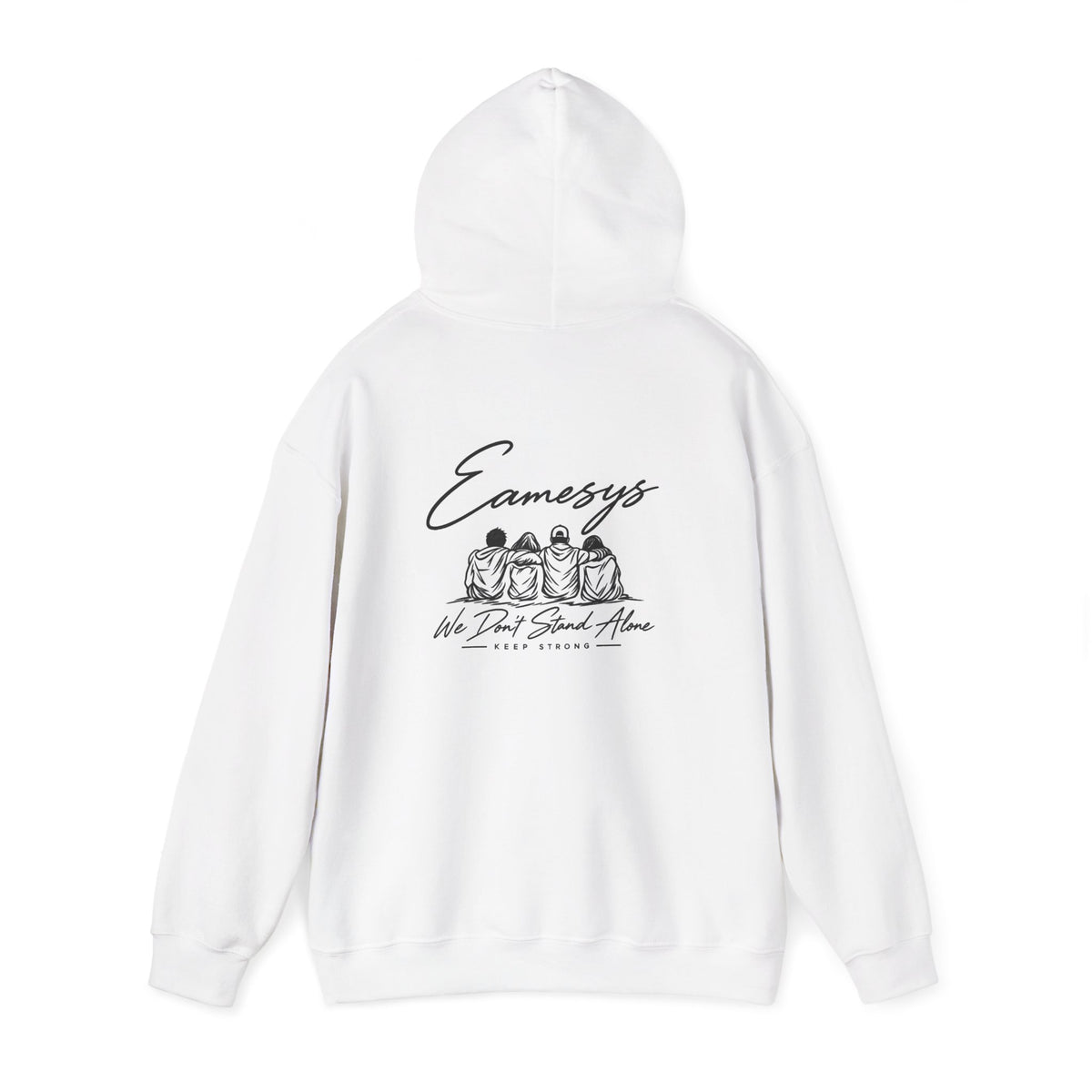 EAMESYS We Don’t Stand Alone Hoodie – White