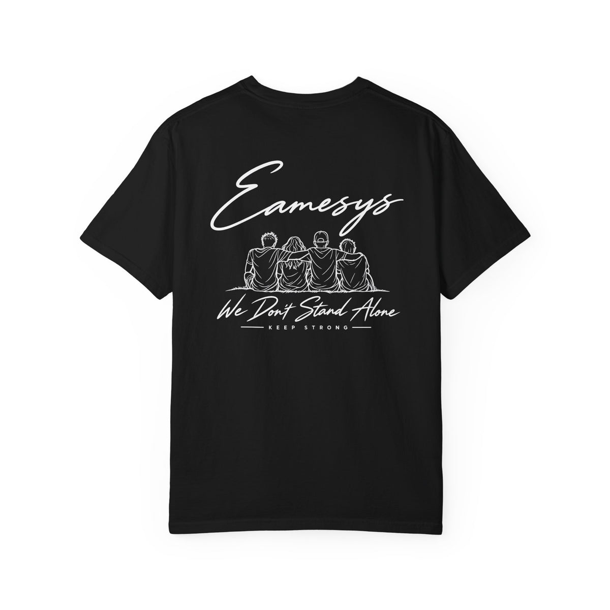 EAMESYS We Don’t Stand Alone T-Shirt – Black